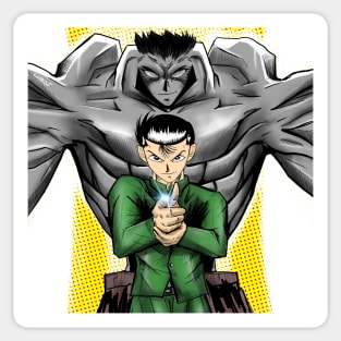 yusuke urameshi in reigun art tournament Sticker